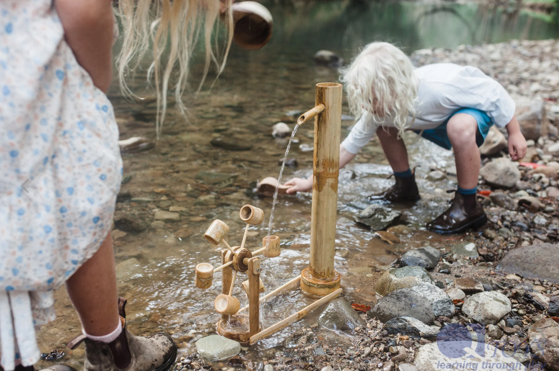 Bamboo Water Mill - Natural Water Play