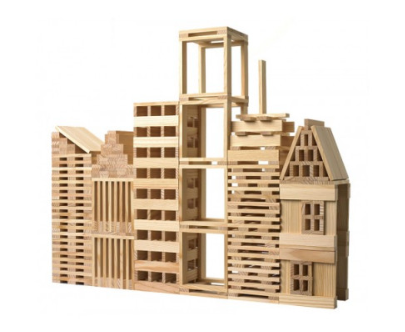 Natural Building Planks - 200 Pieces.