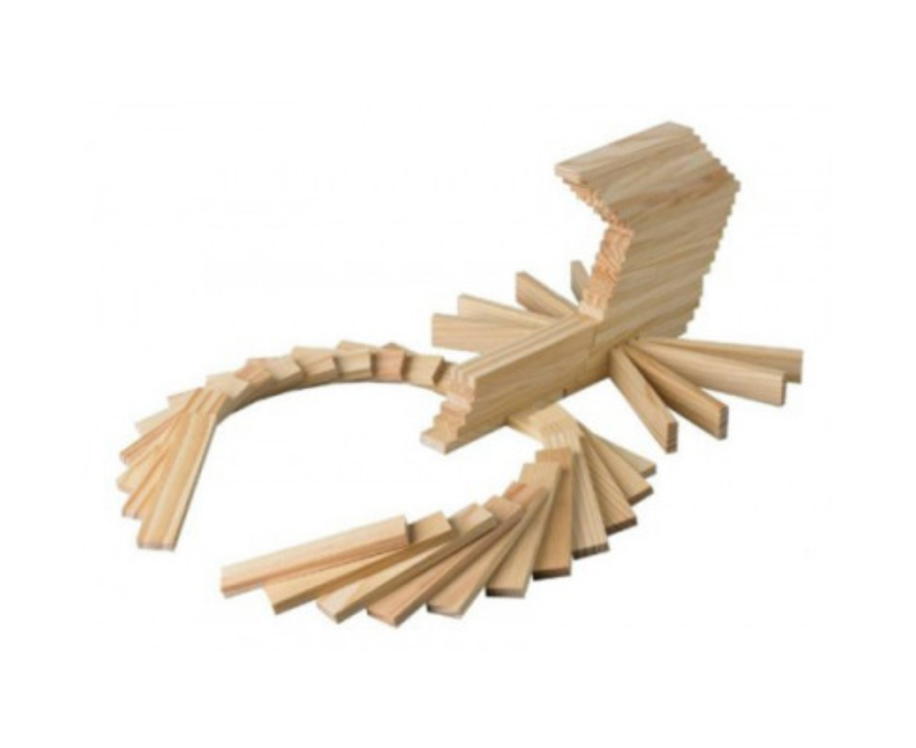 Natural Building Planks - 200 Pieces.