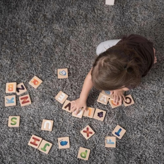 Wooden Alphabet Tiles