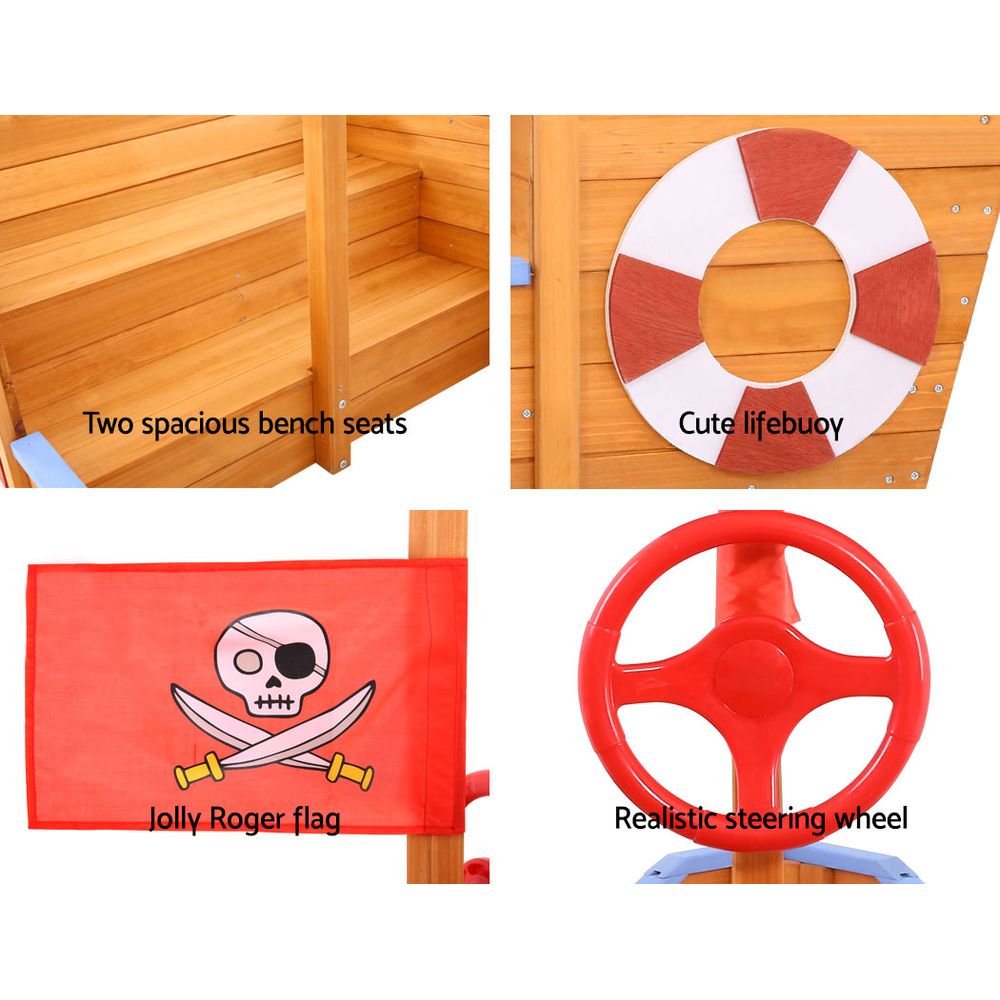 Boat Sand Pit With Canopy