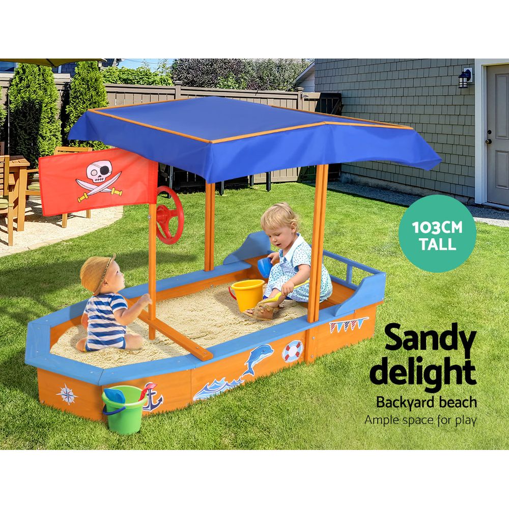 Boat-shaped Canopy Sand Pit