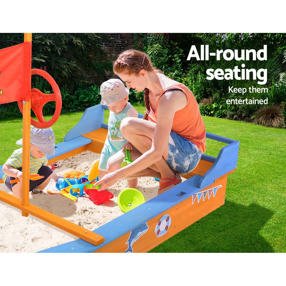 Boat-shaped Canopy Sand Pit