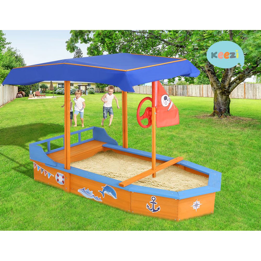 Boat-shaped Canopy Sand Pit