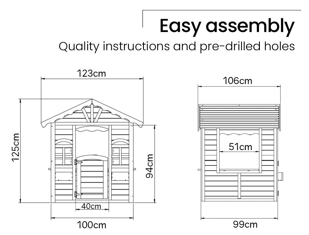 Wooden Outdoor Playhouse